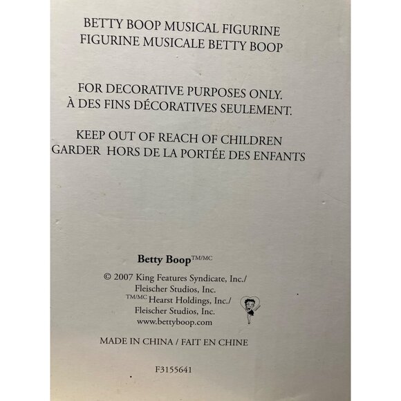 Betty Boop Lady In Red Sitting Fixing Hat Retired Figurine - Picture 12 of 12